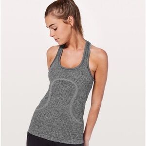 Lululemon Gray Swiftly Racerback Tank Top Size 10